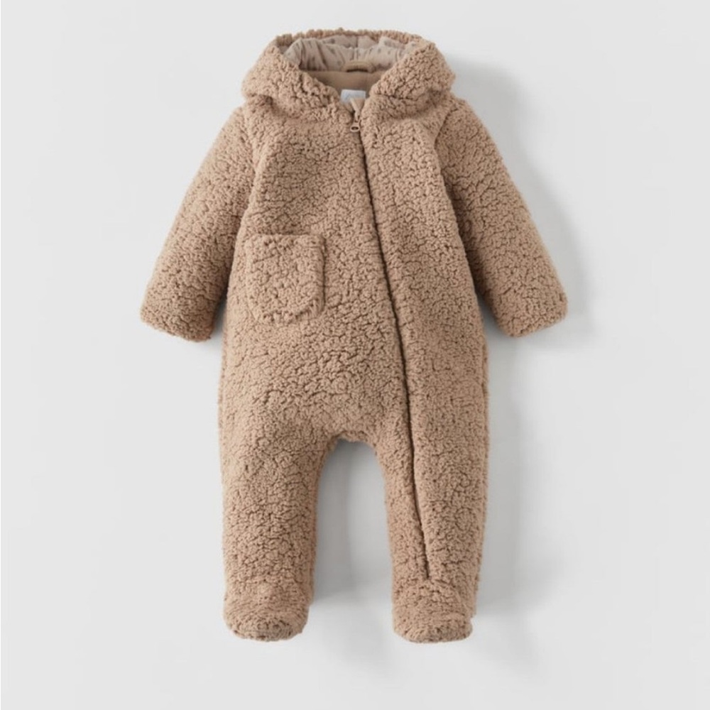 Zara faux fur suit
